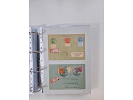 1945/49, umfangreiche Sammlung mit geschätzt 800-900 Briefen, Karten und Ganzsachen. Dabei viele R-Briefe und Satzbriefe, Bed