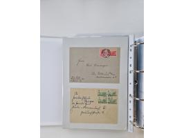 1945/49, umfangreiche Sammlung mit geschätzt 800-900 Briefen, Karten und Ganzsachen. Dabei viele R-Briefe und Satzbriefe, Bed
