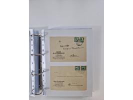 1945/49, umfangreiche Sammlung mit geschätzt 800-900 Briefen, Karten und Ganzsachen. Dabei viele R-Briefe und Satzbriefe, Bed