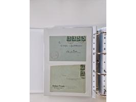 1945/49, umfangreiche Sammlung mit geschätzt 800-900 Briefen, Karten und Ganzsachen. Dabei viele R-Briefe und Satzbriefe, Bed