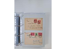 1945/49, umfangreiche Sammlung mit geschätzt 800-900 Briefen, Karten und Ganzsachen. Dabei viele R-Briefe und Satzbriefe, Bed