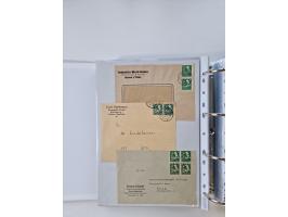 1945/49, umfangreiche Sammlung mit geschätzt 800-900 Briefen, Karten und Ganzsachen. Dabei viele R-Briefe und Satzbriefe, Bed