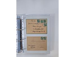1945/49, umfangreiche Sammlung mit geschätzt 800-900 Briefen, Karten und Ganzsachen. Dabei viele R-Briefe und Satzbriefe, Bed