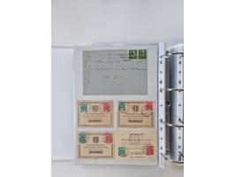 1945/49, umfangreiche Sammlung mit geschätzt 800-900 Briefen, Karten und Ganzsachen. Dabei viele R-Briefe und Satzbriefe, Bed