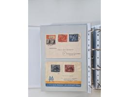 1945/49, umfangreiche Sammlung mit geschätzt 800-900 Briefen, Karten und Ganzsachen. Dabei viele R-Briefe und Satzbriefe, Bed