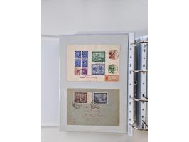 1945/49, umfangreiche Sammlung mit geschätzt 800-900 Briefen, Karten und Ganzsachen. Dabei viele R-Briefe und Satzbriefe, Bed