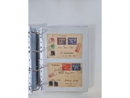 1945/49, umfangreiche Sammlung mit geschätzt 800-900 Briefen, Karten und Ganzsachen. Dabei viele R-Briefe und Satzbriefe, Bed