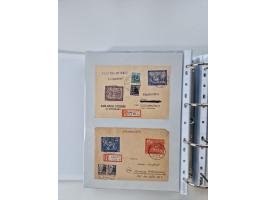 1945/49, umfangreiche Sammlung mit geschätzt 800-900 Briefen, Karten und Ganzsachen. Dabei viele R-Briefe und Satzbriefe, Bed