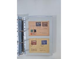 1945/49, umfangreiche Sammlung mit geschätzt 800-900 Briefen, Karten und Ganzsachen. Dabei viele R-Briefe und Satzbriefe, Bed