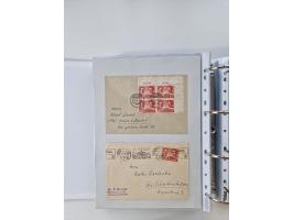 1945/49, umfangreiche Sammlung mit geschätzt 800-900 Briefen, Karten und Ganzsachen. Dabei viele R-Briefe und Satzbriefe, Bed