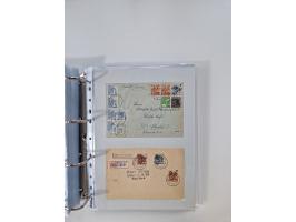 1945/49, umfangreiche Sammlung mit geschätzt 800-900 Briefen, Karten und Ganzsachen. Dabei viele R-Briefe und Satzbriefe, Bed