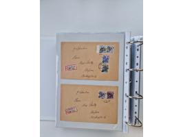 1945/49, umfangreiche Sammlung mit geschätzt 800-900 Briefen, Karten und Ganzsachen. Dabei viele R-Briefe und Satzbriefe, Bed