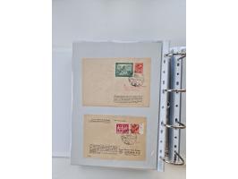 1945/49, umfangreiche Sammlung mit geschätzt 800-900 Briefen, Karten und Ganzsachen. Dabei viele R-Briefe und Satzbriefe, Bed