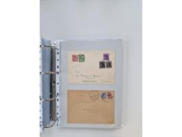 1945/49, umfangreiche Sammlung mit geschätzt 800-900 Briefen, Karten und Ganzsachen. Dabei viele R-Briefe und Satzbriefe, Bed