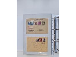 1945/49, umfangreiche Sammlung mit geschätzt 800-900 Briefen, Karten und Ganzsachen. Dabei viele R-Briefe und Satzbriefe, Bed