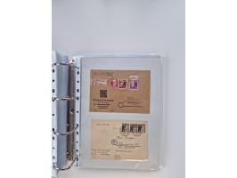 1945/49, umfangreiche Sammlung mit geschätzt 800-900 Briefen, Karten und Ganzsachen. Dabei viele R-Briefe und Satzbriefe, Bed