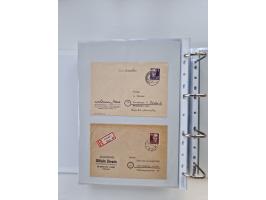 1945/49, umfangreiche Sammlung mit geschätzt 800-900 Briefen, Karten und Ganzsachen. Dabei viele R-Briefe und Satzbriefe, Bed