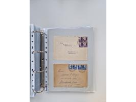1945/49, umfangreiche Sammlung mit geschätzt 800-900 Briefen, Karten und Ganzsachen. Dabei viele R-Briefe und Satzbriefe, Bed
