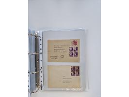 1945/49, umfangreiche Sammlung mit geschätzt 800-900 Briefen, Karten und Ganzsachen. Dabei viele R-Briefe und Satzbriefe, Bed