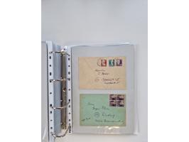 1945/49, umfangreiche Sammlung mit geschätzt 800-900 Briefen, Karten und Ganzsachen. Dabei viele R-Briefe und Satzbriefe, Bed