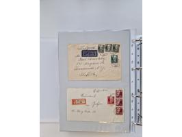 1945/49, umfangreiche Sammlung mit geschätzt 800-900 Briefen, Karten und Ganzsachen. Dabei viele R-Briefe und Satzbriefe, Bed
