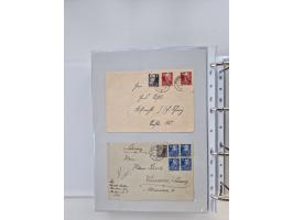 1945/49, umfangreiche Sammlung mit geschätzt 800-900 Briefen, Karten und Ganzsachen. Dabei viele R-Briefe und Satzbriefe, Bed