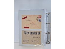 1945/49, umfangreiche Sammlung mit geschätzt 800-900 Briefen, Karten und Ganzsachen. Dabei viele R-Briefe und Satzbriefe, Bed