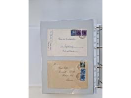 1945/49, umfangreiche Sammlung mit geschätzt 800-900 Briefen, Karten und Ganzsachen. Dabei viele R-Briefe und Satzbriefe, Bed