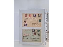 1945/49, umfangreiche Sammlung mit geschätzt 800-900 Briefen, Karten und Ganzsachen. Dabei viele R-Briefe und Satzbriefe, Bed