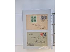 1945/49, umfangreiche Sammlung mit geschätzt 800-900 Briefen, Karten und Ganzsachen. Dabei viele R-Briefe und Satzbriefe, Bed