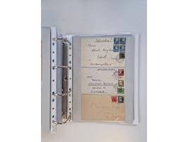 1945/49, umfangreiche Sammlung mit geschätzt 800-900 Briefen, Karten und Ganzsachen. Dabei viele R-Briefe und Satzbriefe, Bed