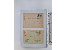 1945/49, umfangreiche Sammlung mit geschätzt 800-900 Briefen, Karten und Ganzsachen. Dabei viele R-Briefe und Satzbriefe, Bed