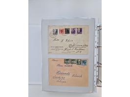1945/49, umfangreiche Sammlung mit geschätzt 800-900 Briefen, Karten und Ganzsachen. Dabei viele R-Briefe und Satzbriefe, Bed