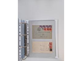 1945/49, umfangreiche Sammlung mit geschätzt 800-900 Briefen, Karten und Ganzsachen. Dabei viele R-Briefe und Satzbriefe, Bed