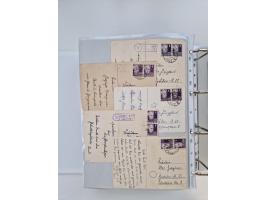 1945/49, umfangreiche Sammlung mit geschätzt 800-900 Briefen, Karten und Ganzsachen. Dabei viele R-Briefe und Satzbriefe, Bed