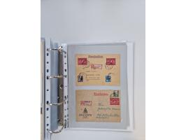 1945/49, umfangreiche Sammlung mit geschätzt 800-900 Briefen, Karten und Ganzsachen. Dabei viele R-Briefe und Satzbriefe, Bed