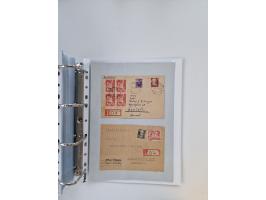 1945/49, umfangreiche Sammlung mit geschätzt 800-900 Briefen, Karten und Ganzsachen. Dabei viele R-Briefe und Satzbriefe, Bed