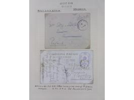 1914/18, 70+ covers of APO and FPO covers, 1916/18 covers/cards from British Army in Salonika incl. registered usage, 1921/23