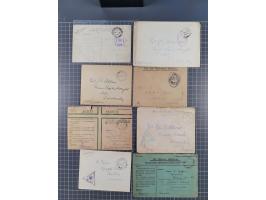 1914/18, 70+ covers of APO and FPO covers, 1916/18 covers/cards from British Army in Salonika incl. registered usage, 1921/23