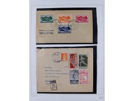 1935/60, over 30 FDC and covers with attractive frankings, including Womans Congress 1935 up to 10 krs. on registered cover t