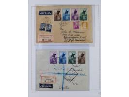 1935/60, over 30 FDC and covers with attractive frankings, including Womans Congress 1935 up to 10 krs. on registered cover t