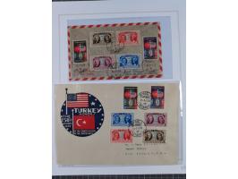 1935/60, over 30 FDC and covers with attractive frankings, including Womans Congress 1935 up to 10 krs. on registered cover t