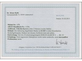 “3/Berlin-Karow a” (Arge 3/39a) auf Arbeiter 16 Pfg., sauber gestempelt, rechts unten zwei kaum sichtbar angesetzte Zahnspitz