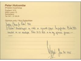 1921, Kilis 1 pia. violet on cigarette paper tied by Kilis bilingual cds. to unadressed envelope, fine, cert. Holcombe (1995)