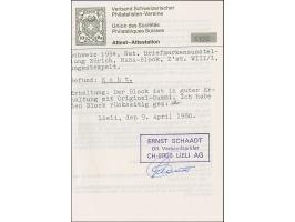 1934, NABA-Block, postfrisch, einwandfrei. Signiert Schaadt mit Kurzbefund