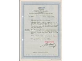 1921, 5 H bis 1 Kr kompletter Satz von acht ungezähnten Werten überfrankiert auf philatelistischem Brief, sauber gestempelt E