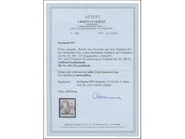 Urdruck 10 C. auf 2 Pfg., kopfstehender Aufdruck, postfrisch, einwandfrei. Mehrfach signiert, Fotoattest Geigle BPP (2020)(Mi