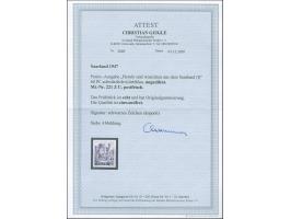 1947, Freimarken 60 Pfg., breitrandig ungezähnt, postfrisch, einwandfrei. Private Signatur und Fotoattest Geigle BPP (2020)(M