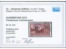 1934/35, Landschaften 5 Rp. - 1,50 Fr. kpl., sauber gestempelt, Höchstwert KB Hoffner BPP