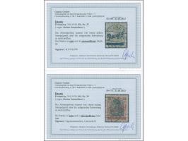 1920, Kleiner Innendienst 2-80 Pfg. sauber gestempelt, 2½ &nbsp;und 7½ Pfg. Stempel falsch, die übrigen signiert bzw. Befund 